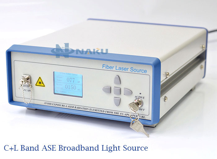 C+L Band ASE Broadband Light Source 3dB Flatness 10mW~30mW power